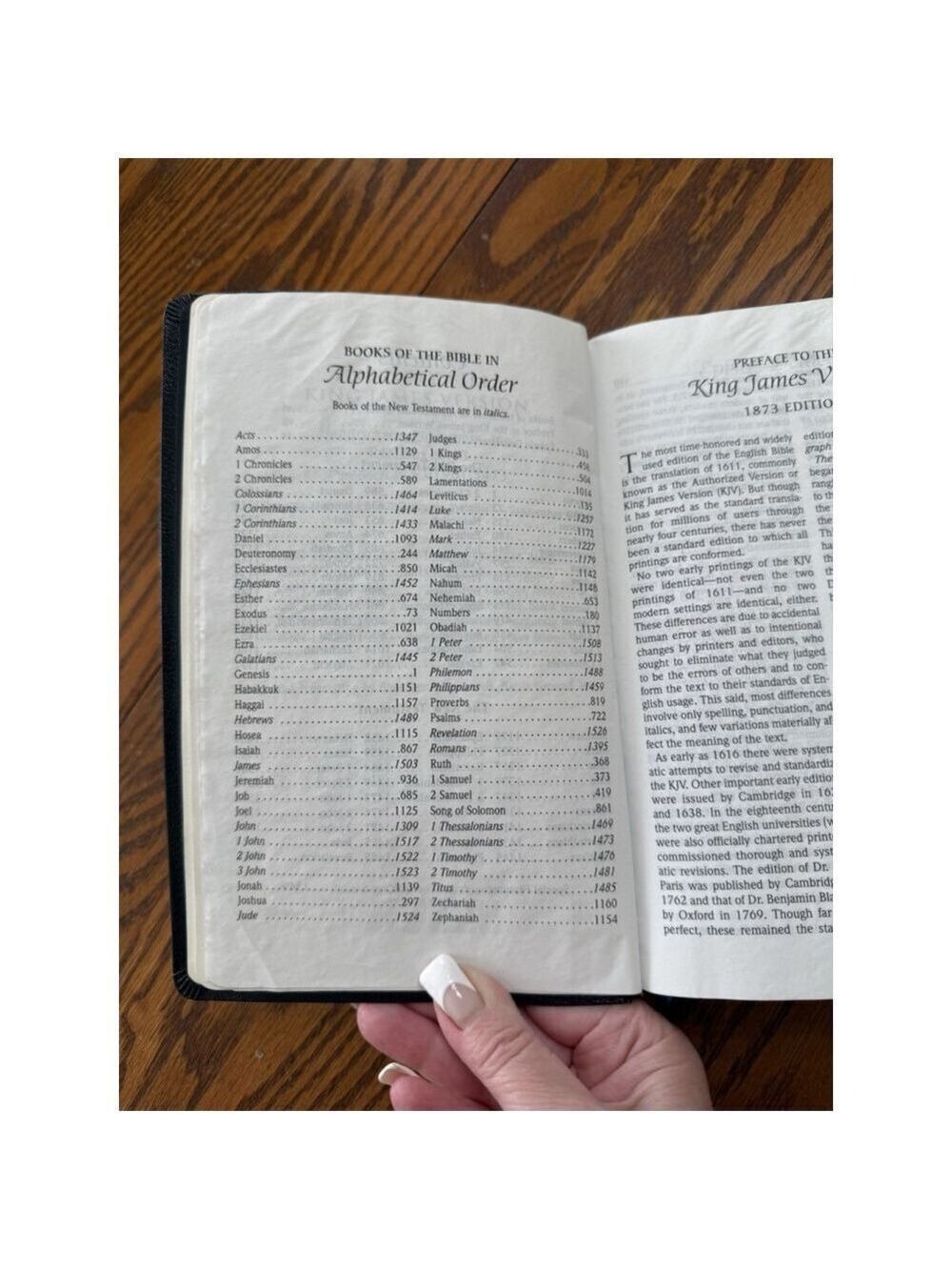 Holy Bible New King James Version Red Letter Bonded Leather Silver Edge 9x5 - Picture 8 of 12